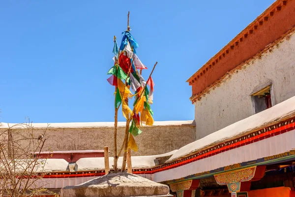 Tolkning kloster i Dzanda County i Ngari County. Tibet. C — Stockfoto