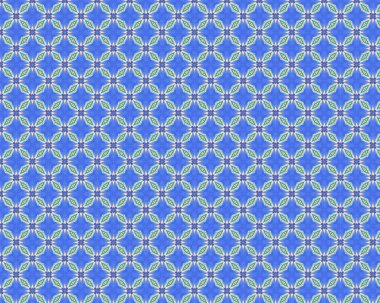 Çiçek motifleri ile soyut geometrik dikişsiz desen arka planı. Duvar kağıdı tasarımı