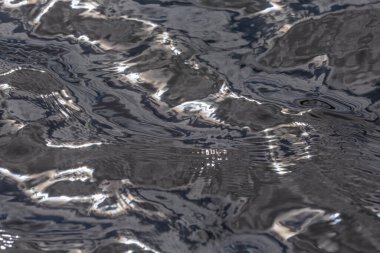 Güneş ışığı suya yansıyor. Harika bir arka plan.