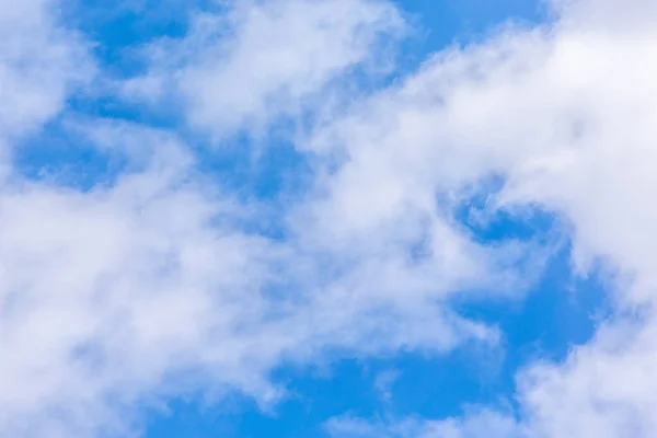 Fluffy White Clouds Blue Sky — Stock Photo, Image