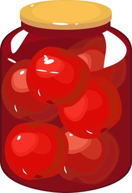 Elma reçel beyaz arka plan üzerinde