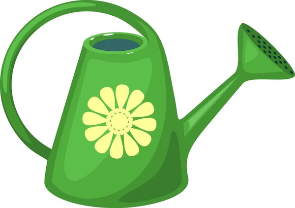 Watering Can White Background — Stock Vector