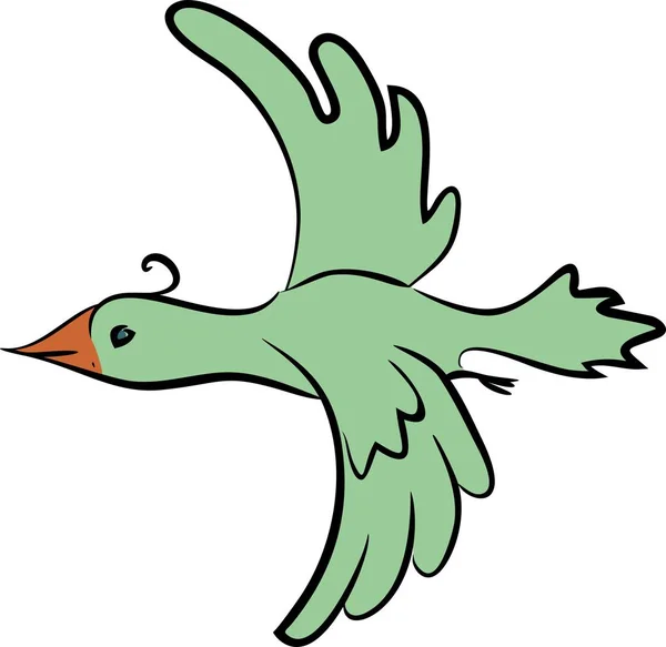 Croquis Oiseau Volant — Image vectorielle