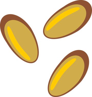 Beyaz arka plan üzerinde çilek tohumları