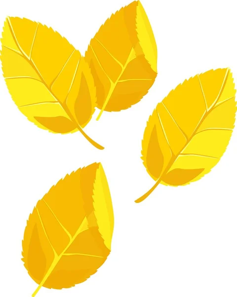 Tło Latania Żółty Jesienią Liści — Wektor stockowy