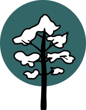 çam ağacı silüeti