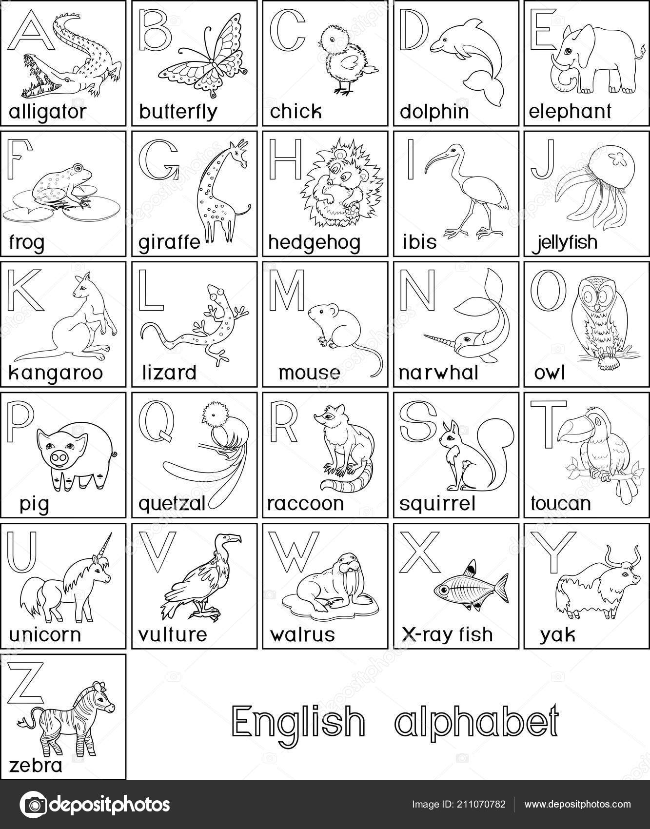 Dibujos Para Colorear Del Alfabeto En Ingles Impresion Gratuita