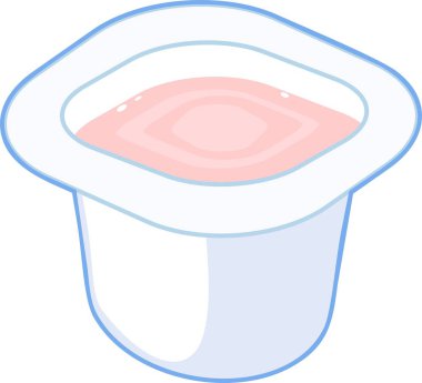 Çilekli yoğurt kavanoz