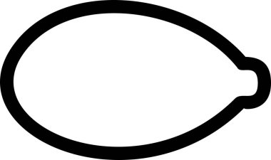 Beyaz arka planda kabak çekirdeği kontur