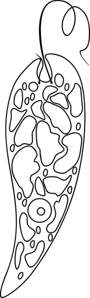 Раскраска Страницы Euglena Viridis — стоковый вектор