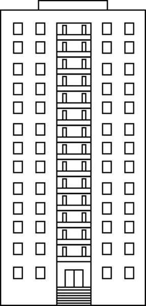 多套多层住宅大厦的彩色网页 — 图库矢量图片