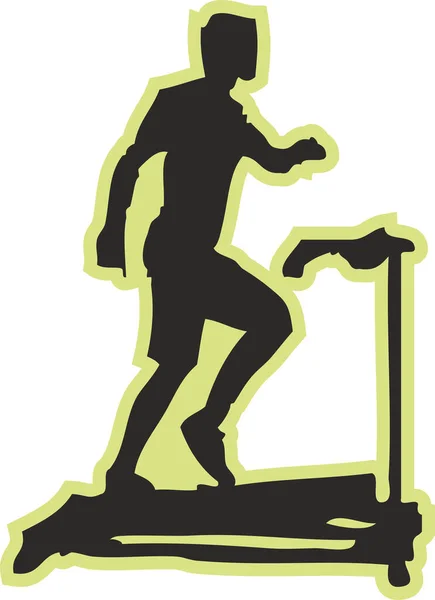 Übung Digitale Illustration Sport Silhouette — Stockfoto