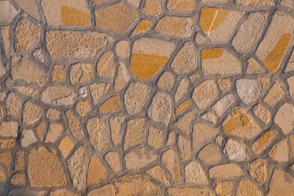 Steinwand Textur Hintergrund Grauer Stein Abstellgleis Mit Verschieden Großen Steinen — Stockfoto