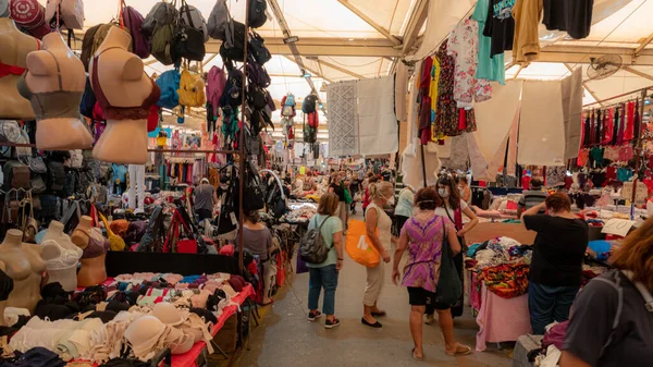 Karsiyaka Izmir Pavo 2020 Miércoles Gran Bazar Bostannli Personas Caminando — Foto de Stock