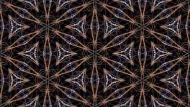 Konser, gece kulübü, müzik videosu, etkinlikler, gösteriler, moda, tatil, sergi, LED ekranlar ve projeksiyon haritalama için soyut çok renkli döngü kaleydoskop animasyonu.