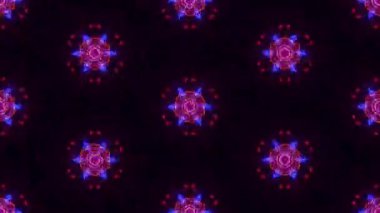 Konser, gece kulübü, müzik videosu, etkinlikler, gösteriler, moda, tatil, sergi, LED ekranlar ve projeksiyon haritalama için soyut çok renkli döngü kaleydoskop animasyonu.