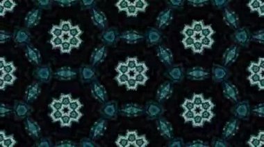 Konser, gece kulübü, müzik videosu, etkinlikler, gösteriler, moda, tatil, sergi, LED ekranlar ve projeksiyon haritalama için soyut çok renkli döngü kaleydoskop animasyonu.