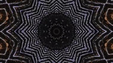 Konser, gece kulübü, müzik videosu, etkinlikler, gösteriler, moda, tatil, sergi, LED ekranlar ve projeksiyon haritalama için soyut çok renkli döngü kaleydoskop animasyonu.