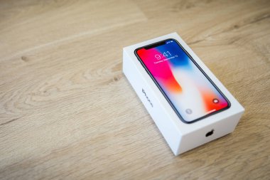 IPhone X akıllı telefon. En son Apple Iphone 10 cep telefonu.