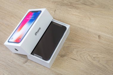 IPhone X akıllı telefon. En son Apple Iphone 10 cep telefonu.