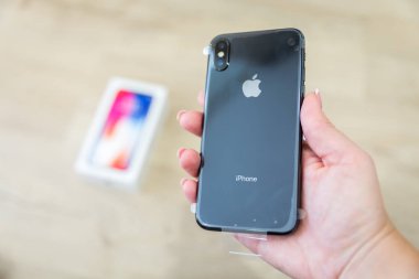 IPhone X akıllı telefon. En son Apple Iphone 10 cep telefonu.