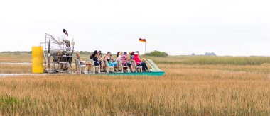 Everglades, Florida, Amerika Birleşik Devletleri - 8 Aralık 2016: Mangrov orman Everglades Bataklığı'tekne turu