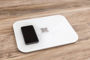 Akıllı ölçek ayakta Bluetooth smartphone için bağlı katta