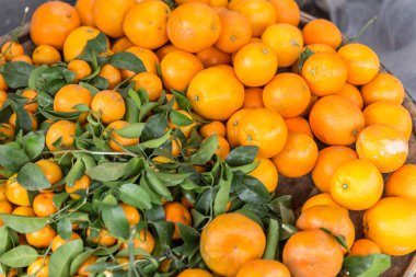 Güzel mandalina Asya piyasasında. Olgun