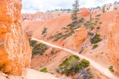 Bryce Canyon National Park,Utah, ABD'de yürüyüş gezisi ne insanlar