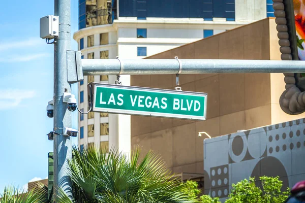 Las Vegas blvd Boulevard street and road sign