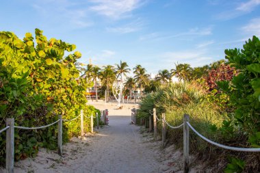 Miami, Abd - 09 Eylül 2019: Miami, Florida'daki South Beach'e erişim yolu