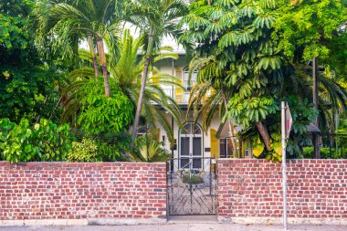 Key West, Florida, Usa - 12 Eylül 2019: Key West 'teki Ernest Hemingway Evi