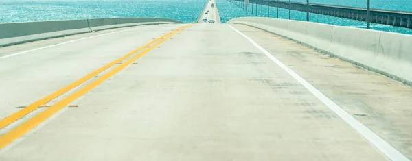 Дорога US1 в Ки-Уэст через ключи Флориды — стоковое фото
