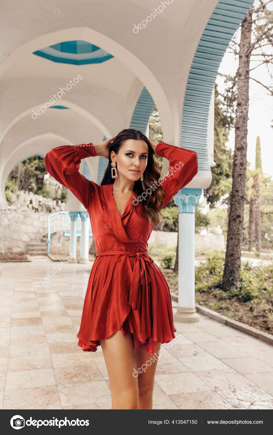 Red dress with leopard print accessories + link up - Style Splash