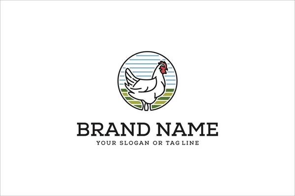 Chicken Logo Design Vektor Vorlage Stockvektor