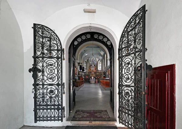 リヴィウ ウクライナの身廊に聖母パーペチュアル ヘルプ ウクライナ ギリシャ カトリック教の教会のナルテックス — ストック写真