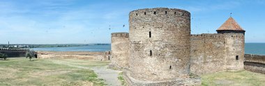 Dikişli panoramik Kalesi, kale Bilhorod-Dnistrovskyi (Akkerman Kalesi) Ukrayna için