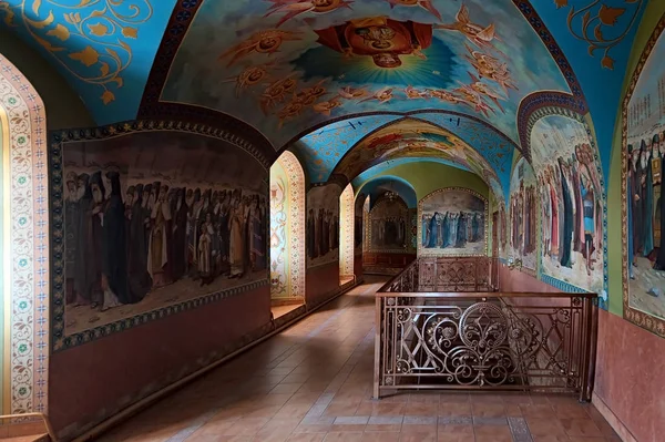 Podzemní Chrám Počest Jóba Pochajivského Svatá Kolej Pochajiv Lavra Ukrajina — Stock fotografie