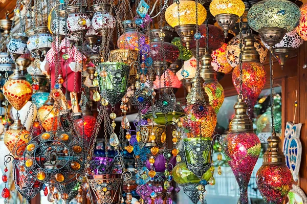 Bunch Turkish Hanging Lamps — Stock Photo, Image