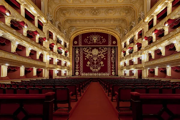 Odesa Ukraine March 2019 Auditorium Odessa Opera Ballet Theater Ukraine — Stock Photo, Image