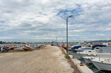 Laganas körfezi limanı, Zakynthos adası, Yunanistan