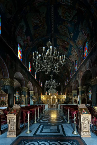 Church Saint Nicholas Mole Solomos Square Zakynthos Town Zante Island — Foto Stock