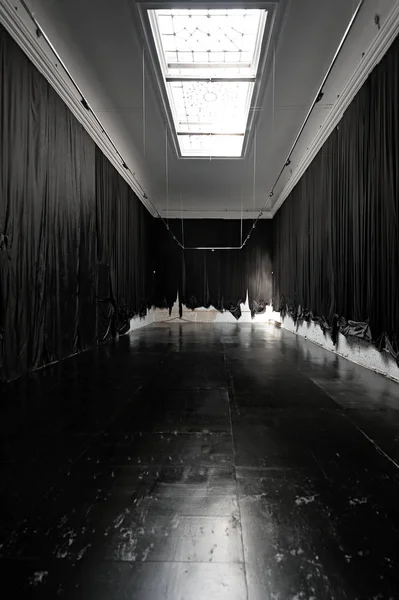 Leerer Raum Schwarz Weiß — Stockfoto