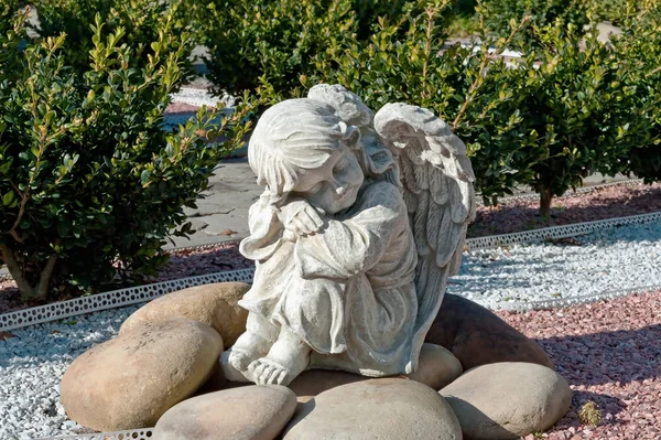 Miniatura Smutného Truchlící Anděla — Stock fotografie