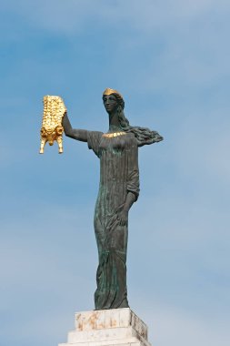 The Medea statue, monument to Medea, a Colchian Princess of the Greek mythology erected in Batumi, Georgia clipart