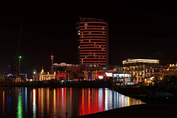 Escena Nocturna Ciudad Batumi Georgia —  Fotos de Stock