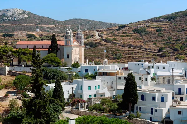 Blick Auf Das Dorf Lefkes Insel Paros Griechenland — Stockfoto