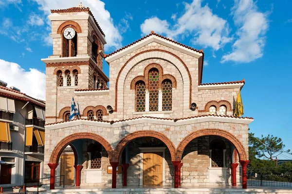 Iglesia Ortodoxa Griega San Nicolás Colina Delfos Grecia —  Fotos de Stock