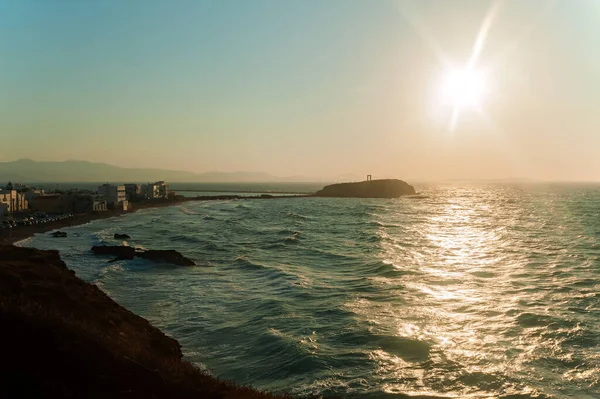 Утренний Шторм Гавани Острова Наксос Греции — стоковое фото