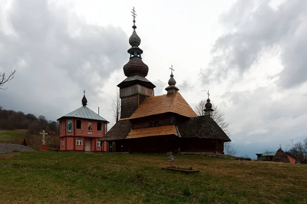 Antique wooden church in Svalyava, Ukraine